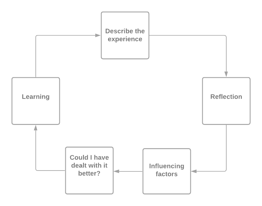 Johns’ Model of Reflection diagram